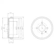 Тормозный барабан DELPHI BF409