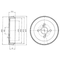 Тормозный барабан DELPHI BF411