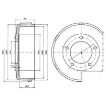 Тормозный барабан DELPHI BF478