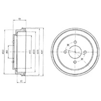 Тормозный барабан DELPHI BF485