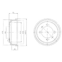 Тормозный барабан DELPHI BF498