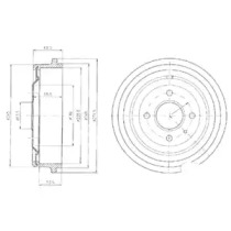 Тормозный барабан DELPHI BF52