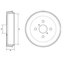Тормозный барабан DELPHI BF530