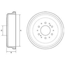 Тормозный барабан DELPHI BF539