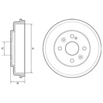 Тормозный барабан DELPHI BF542