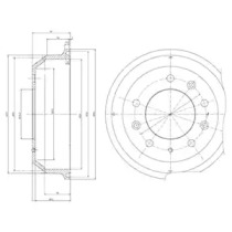 Тормозный барабан DELPHI BF8