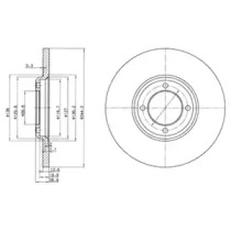 Тормозной диск DELPHI BG2061