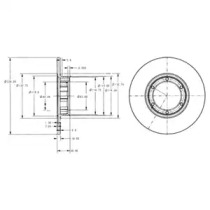 Тормозной диск DELPHI BG2071