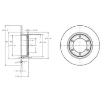 Тормозной диск DELPHI BG2107