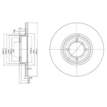 Тормозной диск DELPHI BG2114