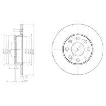 Тормозной диск DELPHI BG2149