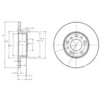 Тормозной диск DELPHI BG2257