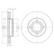 Тормозной диск DELPHI BG2272