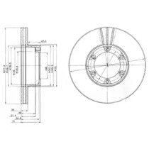 Тормозной диск DELPHI BG2286