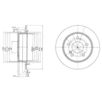 Тормозной диск DELPHI BG2291