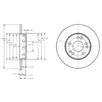 Тормозной диск DELPHI BG2314