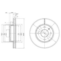 Тормозной диск DELPHI BG2339