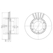 Тормозной диск DELPHI BG2365