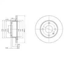 Тормозной диск DELPHI BG2375