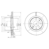 Тормозной диск DELPHI BG2387