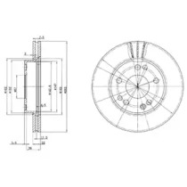 Тормозной диск DELPHI BG2397