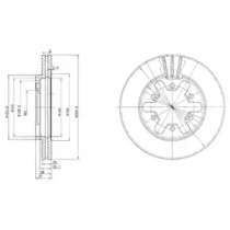 Тормозной диск DELPHI BG2457