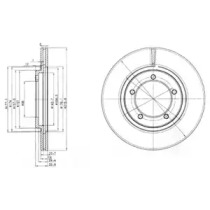 Тормозной диск DELPHI BG2534