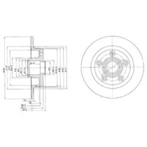 Тормозной диск DELPHI BG2549