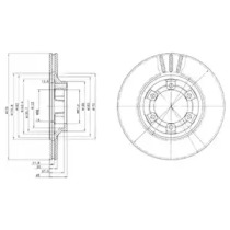 Тормозной диск DELPHI BG2558