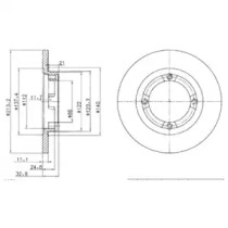 Тормозной диск DELPHI BG2580