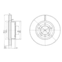 Тормозной диск DELPHI BG2613