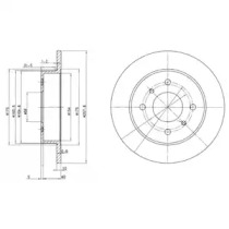 Тормозной диск DELPHI BG2633C