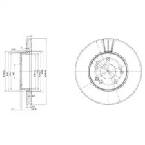 Тормозной диск DELPHI BG2677