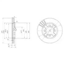 Тормозной диск DELPHI BG2685