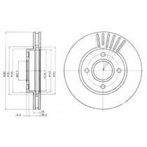 Тормозной диск DELPHI BG2699