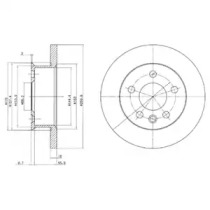 Тормозной диск DELPHI BG2716