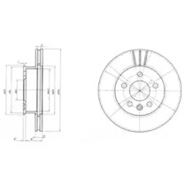 Тормозной диск DELPHI BG2717