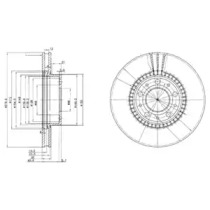 Тормозной диск DELPHI BG2719