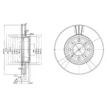 Тормозной диск DELPHI BG2720