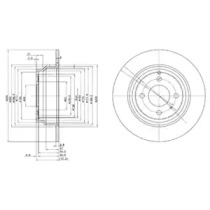 Тормозной диск DELPHI BG2721