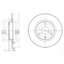 Тормозной диск DELPHI BG2724