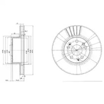 Тормозной диск DELPHI BG2737