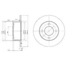 Тормозной диск DELPHI BG2747