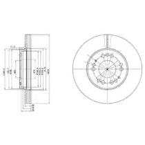 Тормозной диск DELPHI BG2765