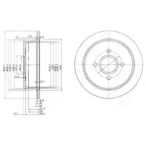 Тормозной диск DELPHI BG2781