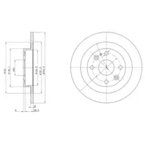 Тормозной диск DELPHI BG2805C