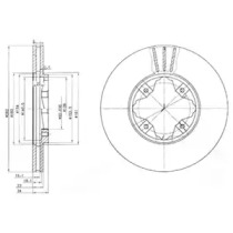 Тормозной диск DELPHI BG2816