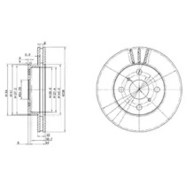 Тормозной диск DELPHI BG2835