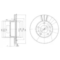 Тормозной диск DELPHI BG2846