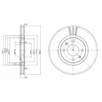 Тормозной диск DELPHI BG2872C